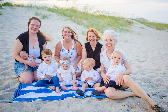 Family Beach Portrait Photography on Pleasure Island, NC:  Carolina Beach, Kure Beach, Fort Fisher