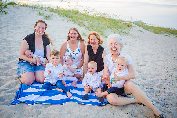 Family Beach Portrait Photography on Pleasure Island, NC:  Carolina Beach, Kure Beach, Fort Fisher
