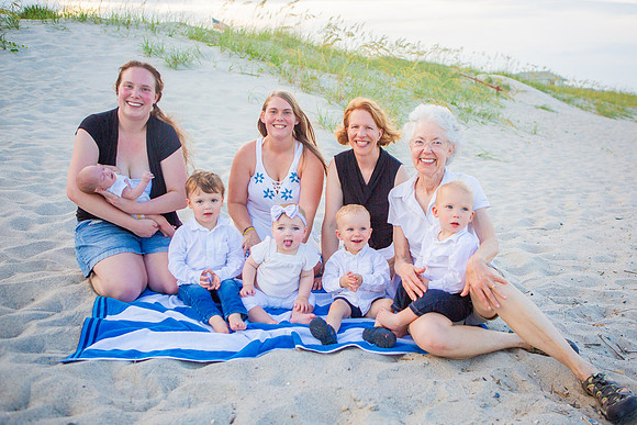 Family Beach Portrait Photography on Pleasure Island, NC:  Carolina Beach, Kure Beach, Fort Fisher