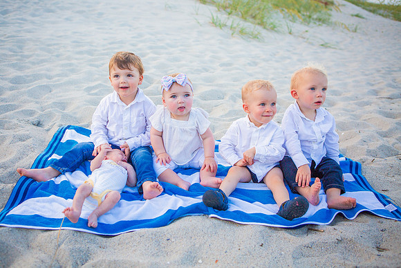 Family Beach Portrait Photography on Pleasure Island, NC:  Carolina Beach, Kure Beach, Fort Fisher