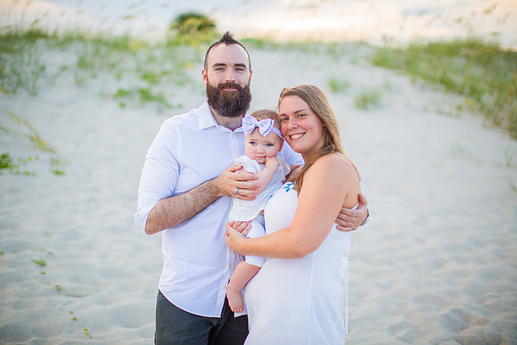 Family Beach Portrait Photography on Pleasure Island, NC:  Carolina Beach, Kure Beach, Fort Fisher