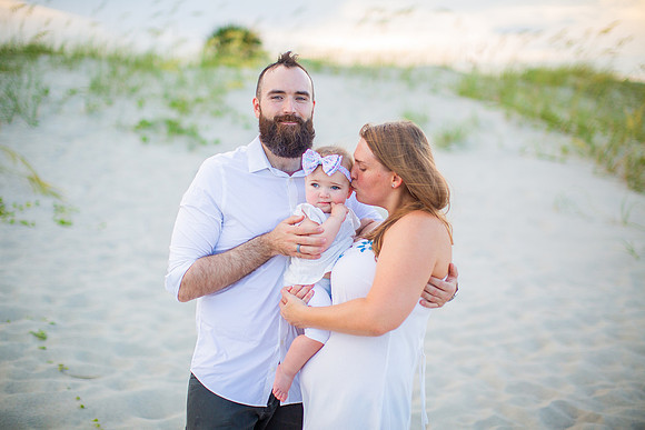 Family Beach Portrait Photography on Pleasure Island, NC:  Carolina Beach, Kure Beach, Fort Fisher