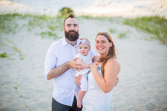 Family Beach Portrait Photography on Pleasure Island, NC:  Carolina Beach, Kure Beach, Fort Fisher