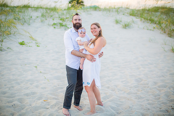 Family Beach Portrait Photography on Pleasure Island, NC:  Carolina Beach, Kure Beach, Fort Fisher