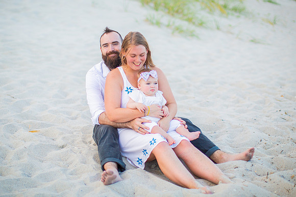 Family Beach Portrait Photography on Pleasure Island, NC:  Carolina Beach, Kure Beach, Fort Fisher