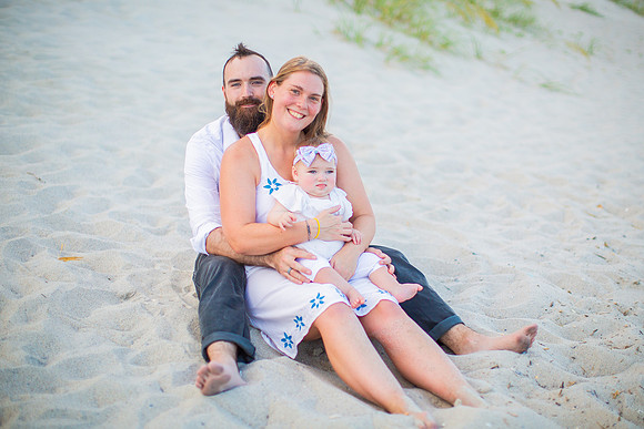 Family Beach Portrait Photography on Pleasure Island, NC:  Carolina Beach, Kure Beach, Fort Fisher