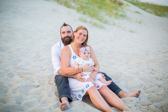 Family Beach Portrait Photography on Pleasure Island, NC:  Carolina Beach, Kure Beach, Fort Fisher