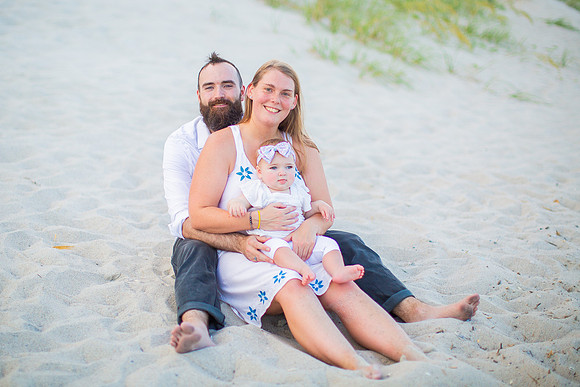 Family Beach Portrait Photography on Pleasure Island, NC:  Carolina Beach, Kure Beach, Fort Fisher