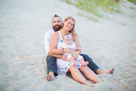 Family Beach Portrait Photography on Pleasure Island, NC:  Carolina Beach, Kure Beach, Fort Fisher
