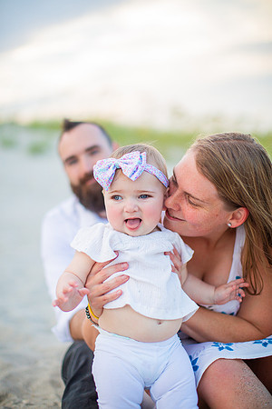 Family Beach Portrait Photography on Pleasure Island, NC:  Carolina Beach, Kure Beach, Fort Fisher