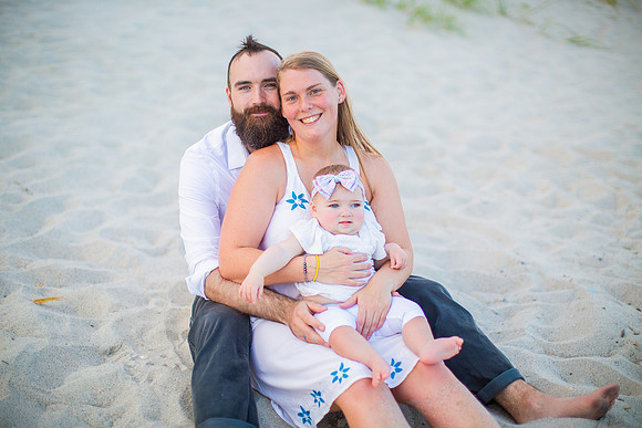 Family Beach Portrait Photography on Pleasure Island, NC:  Carolina Beach, Kure Beach, Fort Fisher