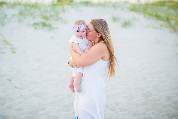 Family Beach Portrait Photography on Pleasure Island, NC:  Carolina Beach, Kure Beach, Fort Fisher