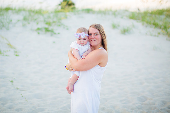 Family Beach Portrait Photography on Pleasure Island, NC:  Carolina Beach, Kure Beach, Fort Fisher