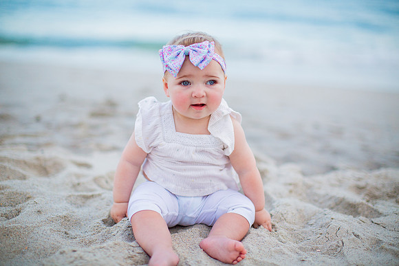 Family Beach Portrait Photography on Pleasure Island, NC:  Carolina Beach, Kure Beach, Fort Fisher