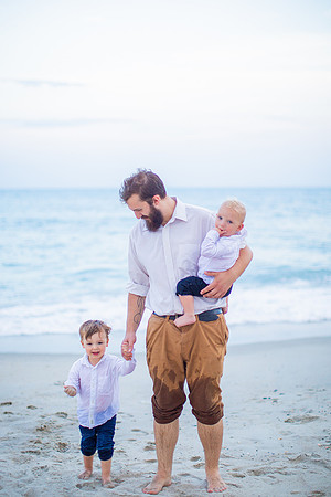 Family Beach Portrait Photography on Pleasure Island, NC:  Carolina Beach, Kure Beach, Fort Fisher