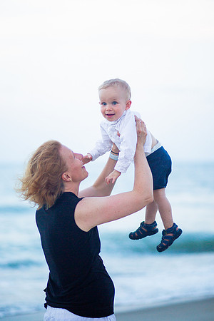 Family Beach Portrait Photography on Pleasure Island, NC:  Carolina Beach, Kure Beach, Fort Fisher