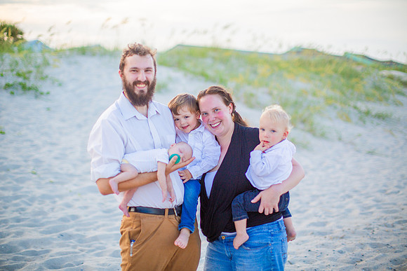 Family Beach Portrait Photography on Pleasure Island, NC:  Carolina Beach, Kure Beach, Fort Fisher