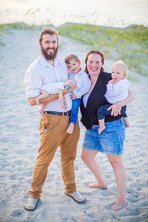 Family Beach Portrait Photography on Pleasure Island, NC:  Carolina Beach, Kure Beach, Fort Fisher