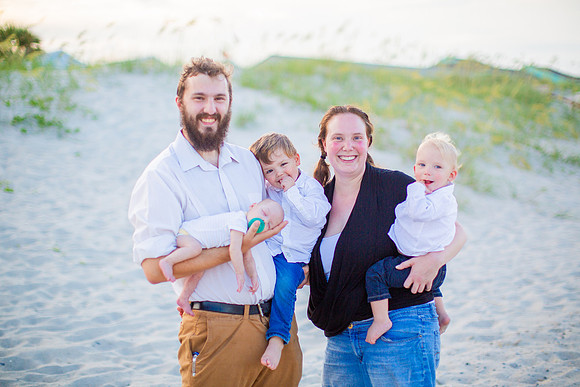 Family Beach Portrait Photography on Pleasure Island, NC:  Carolina Beach, Kure Beach, Fort Fisher