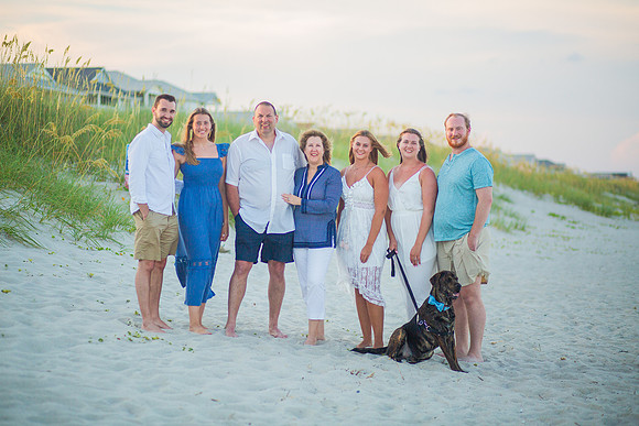 Family Beach Portrait Photography on Pleasure Island, NC:  Carolina Beach, Kure Beach, Fort Fisher