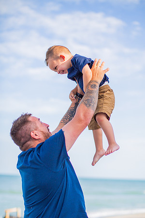 Family Beach Portrait Photography on Pleasure Island, NC:  Carolina Beach, Kure Beach, Fort Fisher