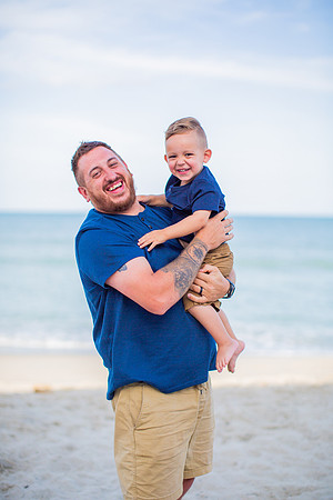 Family Beach Portrait Photography on Pleasure Island, NC:  Carolina Beach, Kure Beach, Fort Fisher