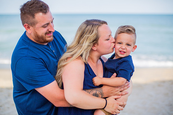 Family Beach Portrait Photography on Pleasure Island, NC:  Carolina Beach, Kure Beach, Fort Fisher