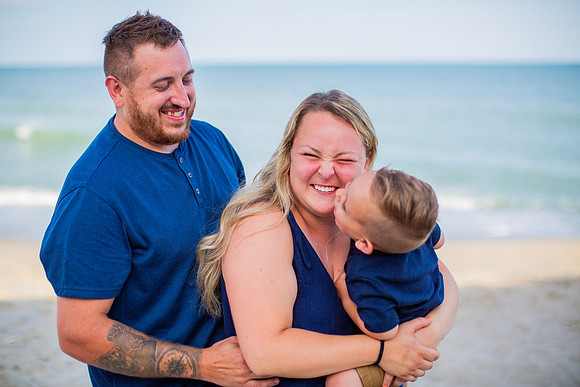 Family Beach Portrait Photography on Pleasure Island, NC:  Carolina Beach, Kure Beach, Fort Fisher