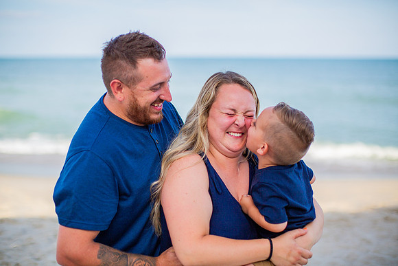 Family Beach Portrait Photography on Pleasure Island, NC:  Carolina Beach, Kure Beach, Fort Fisher
