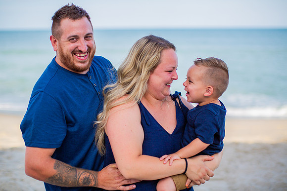 Family Beach Portrait Photography on Pleasure Island, NC:  Carolina Beach, Kure Beach, Fort Fisher