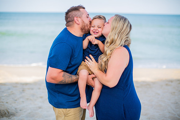 Family Beach Portrait Photography on Pleasure Island, NC:  Carolina Beach, Kure Beach, Fort Fisher