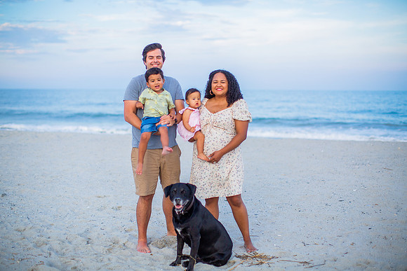 Family Beach Portrait Photography on Pleasure Island, NC:  Carolina Beach, Kure Beach, Fort Fisher