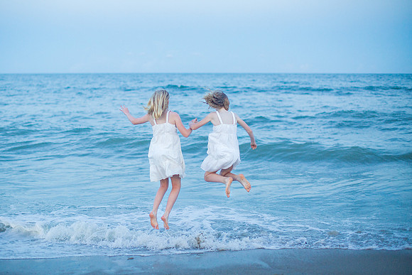 Family Beach Portrait Photography on Pleasure Island, NC:  Carolina Beach, Kure Beach, Fort Fisher
