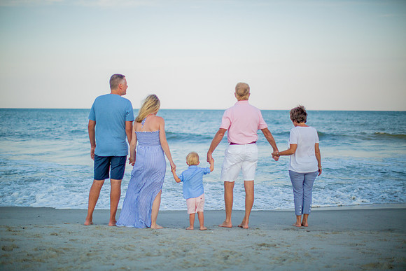 Family Beach Portrait Photography on Pleasure Island, NC:  Carolina Beach, Kure Beach, Fort Fisher