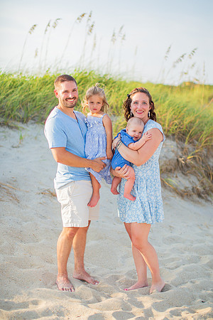 Family Beach Portrait Photography on Pleasure Island, NC:  Carolina Beach, Kure Beach, Fort Fisher