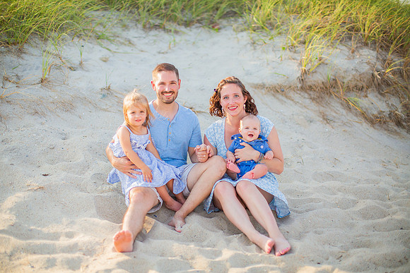 Family Beach Portrait Photography on Pleasure Island, NC:  Carolina Beach, Kure Beach, Fort Fisher