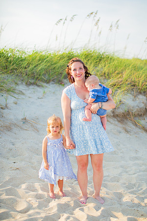 Family Beach Portrait Photography on Pleasure Island, NC:  Carolina Beach, Kure Beach, Fort Fisher