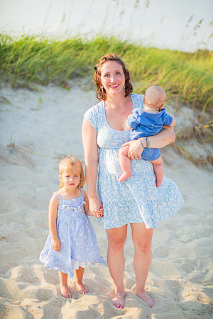 Family Beach Portrait Photography on Pleasure Island, NC:  Carolina Beach, Kure Beach, Fort Fisher
