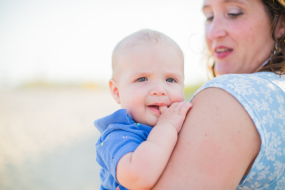 Family Beach Portrait Photography on Pleasure Island, NC:  Carolina Beach, Kure Beach, Fort Fisher