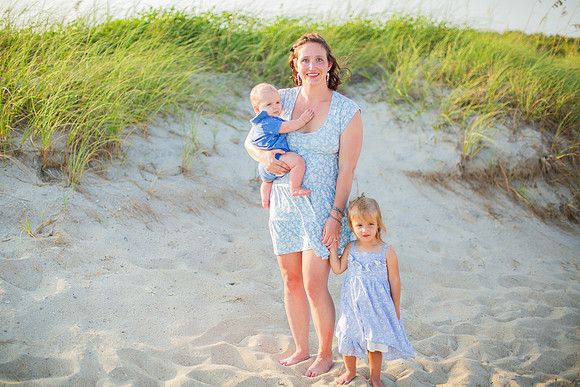 Family Beach Portrait Photography on Pleasure Island, NC:  Carolina Beach, Kure Beach, Fort Fisher