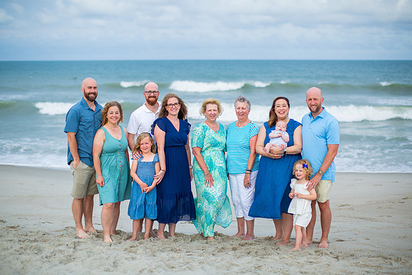 Family Beach Portrait Photography on Pleasure Island, NC:  Carolina Beach, Kure Beach, Fort Fisher