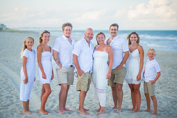 Family Beach Portrait Photography on Pleasure Island, NC:  Carolina Beach, Kure Beach, Fort Fisher