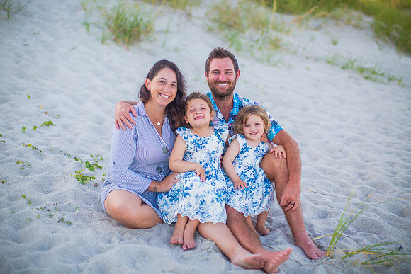 Family Beach Portrait Photography on Pleasure Island, NC:  Carolina Beach, Kure Beach, Fort Fisher