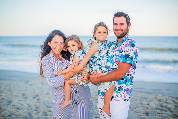 Family Beach Portrait Photography on Pleasure Island, NC:  Carolina Beach, Kure Beach, Fort Fisher