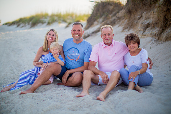 Family Beach Portrait Photography on Pleasure Island, NC:  Carolina Beach, Kure Beach, Fort Fisher