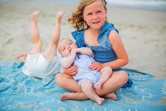 Family Beach Portrait Photography on Pleasure Island, NC:  Carolina Beach, Kure Beach, Fort Fisher