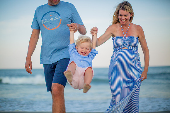 Family Beach Portrait Photography on Pleasure Island, NC:  Carolina Beach, Kure Beach, Fort Fisher