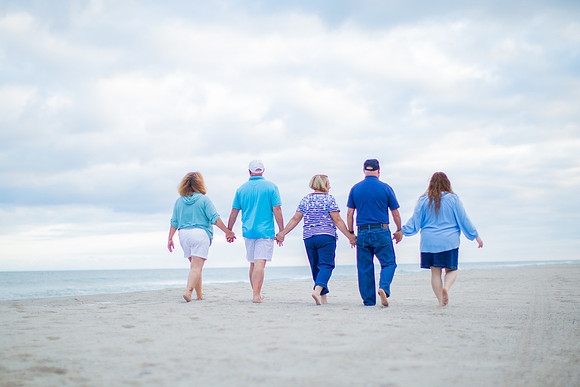 Family Beach Portrait Photography on Pleasure Island, NC:  Carolina Beach, Kure Beach, Fort Fisher