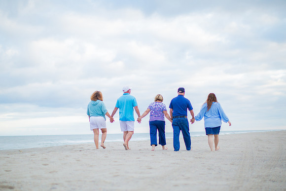 Family Beach Portrait Photography on Pleasure Island, NC:  Carolina Beach, Kure Beach, Fort Fisher