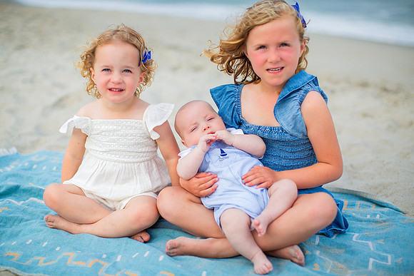 Family Beach Portrait Photography on Pleasure Island, NC:  Carolina Beach, Kure Beach, Fort Fisher